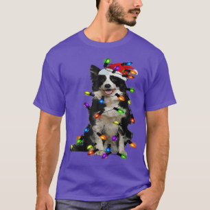 Border Collie Christmas Santa Funny Dog Lover T-Shirt