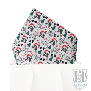 Border Collie Christmas Tissue Paper