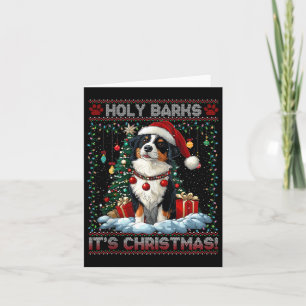 Border Collie Christmas Tree Decorations Dog Lover Card
