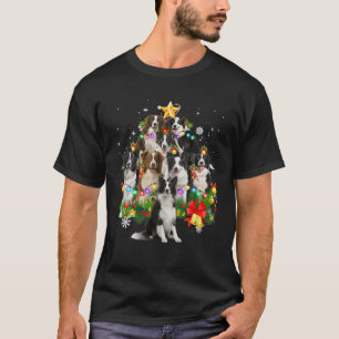 Border Collie Christmas Tree X-Mas Decorations Fun T-Shirt