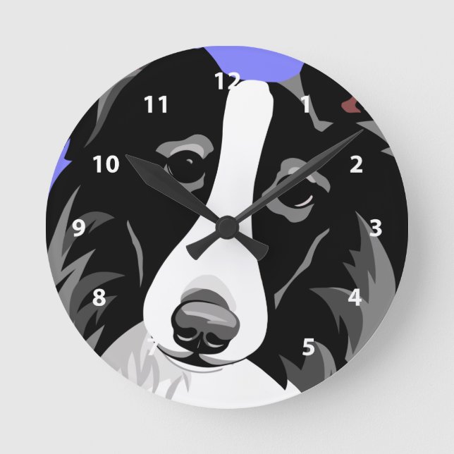 Border Collie Clocks (Front)