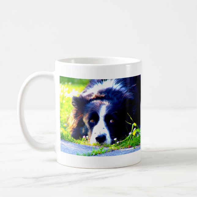 Border Collie Coffee Mug (Left)