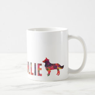 Border Collie Colourful Graphic Multi Mug