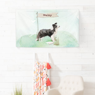 Border Collie Congratulations on New Dog Banner