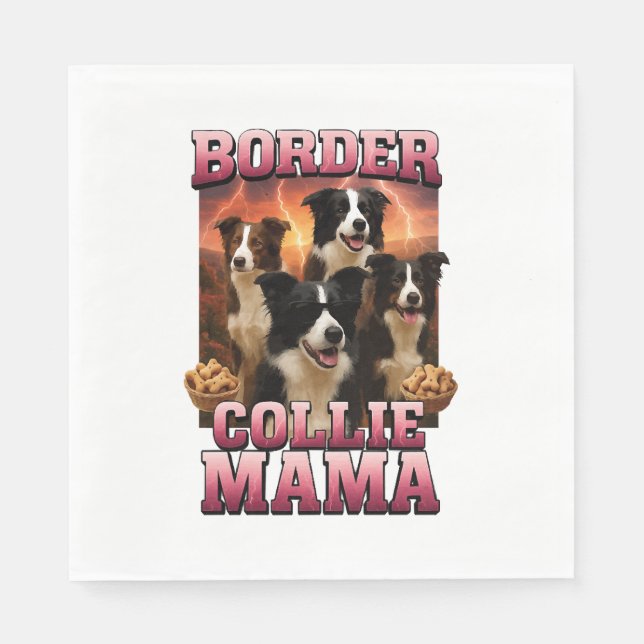 Border Collie Copy Copy Napkin (Front)