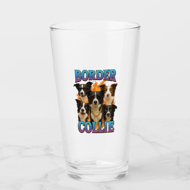 Border Collie Copy Glass (Front)