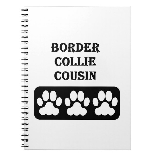 Border Collie Cousin Notebook (Front)