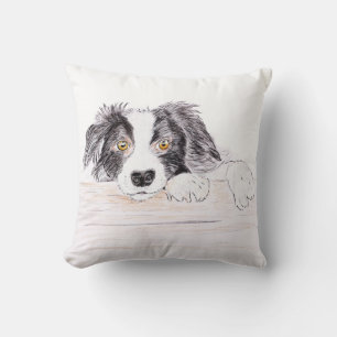 Border collie cushion