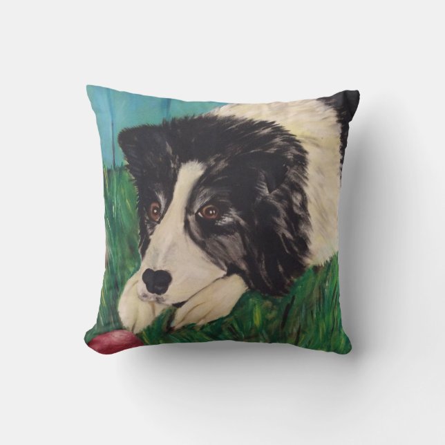 Border collie cushion (Front)