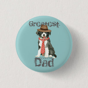 Border Collie Dad 3 Cm Round Badge