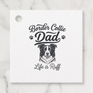 Border Collie Dad Life Is Ruff Vintage Shirt Desig Favour Tags