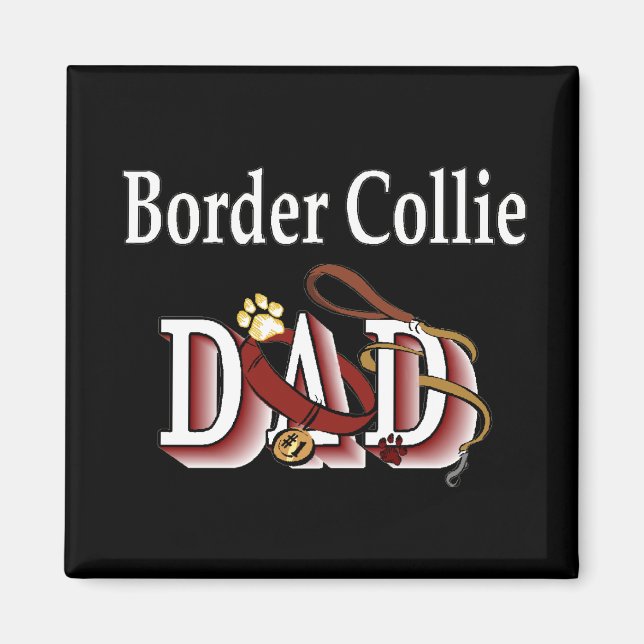 border collie dad Magnet (Front)