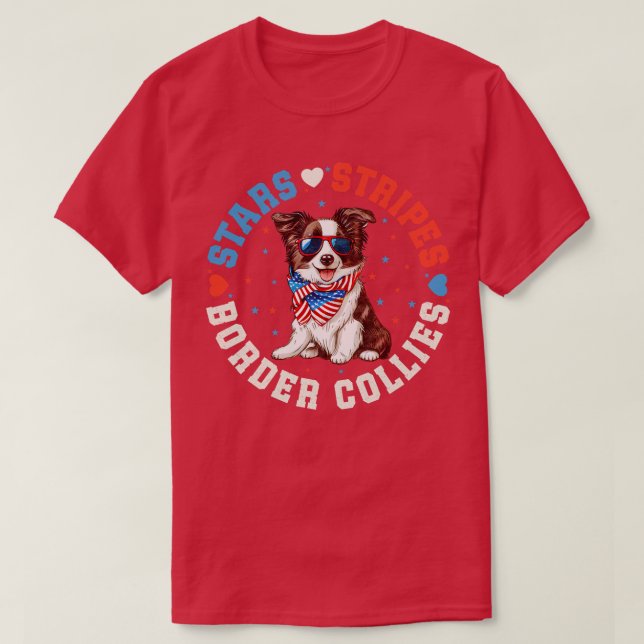Border Collie Dog 1 T-Shirt (Design Front)
