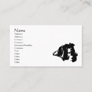 Border Collie Dog Animal Business Card