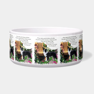 Border Collie Dog Bowl