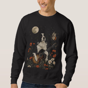 Border Collie Dog Cottagecore Sweatshirt