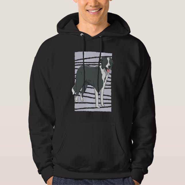 Border Collie dog Hoodie (Front)