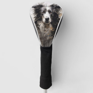 Border Collie dog in the wind 005 - Yacobsen Deros Golf Head Cover