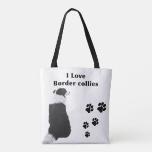 Border Collie Dog Inui Original Back Tote Bag