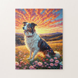 Border Collie Dog Jigsaw Puzzle