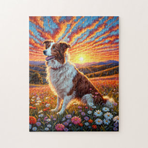 Border Collie Dog Jigsaw Puzzle