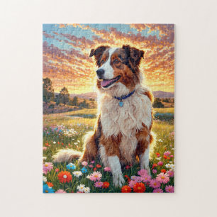 Border Collie Dog Jigsaw Puzzle