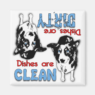 Border Collie Dog Lovers Dishwasher Magnet