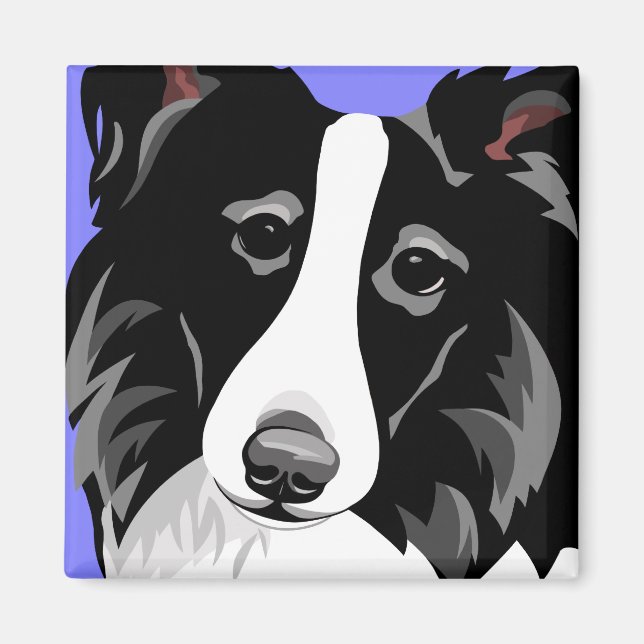 Border Collie Dog Magnet (Front)