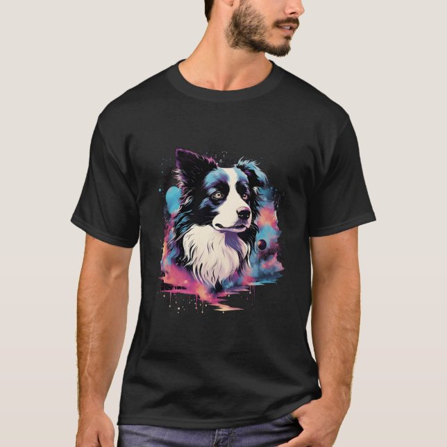 Border Collie Dog Men Women Kids T-Shirt (Front)