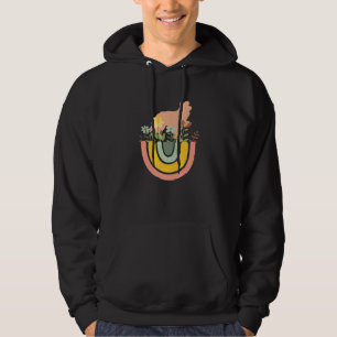 Border Collie Dog  Mom Dad Pet Cute Rainbow Boho P Hoodie