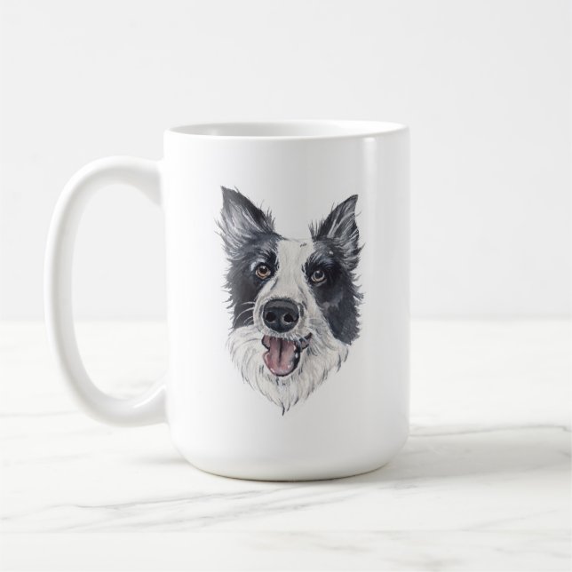 Border Collie Dog Mug | 15 oz (Left)