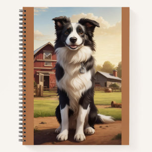 Border Collie Dog Notebook