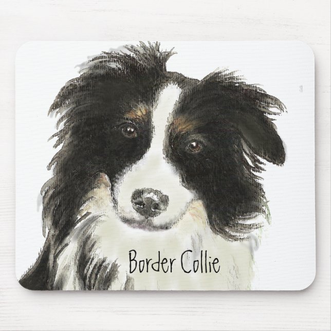 Border Collie Dog o Mouse Mat (Front)