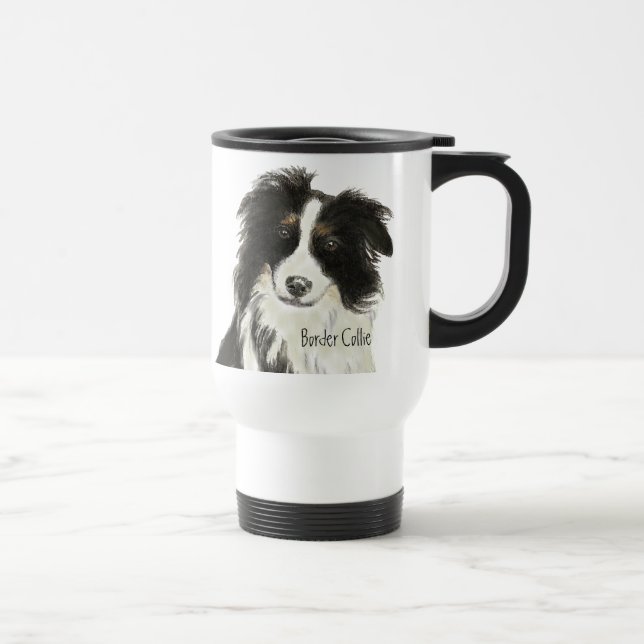 Border Collie Dog o Travel Mug (Right)