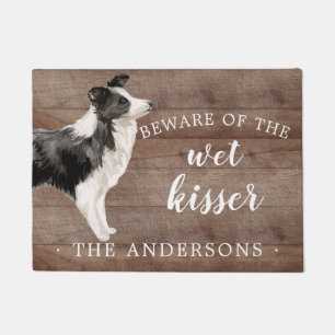 Border Collie Dog Personalised Door Mat