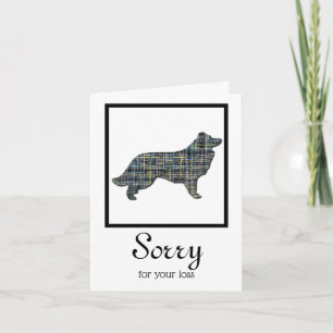 Border Collie Dog Pet Sympathy Card
