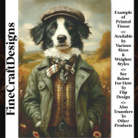 Border Collie Dog Portrait Landscape CH3 Decoupage