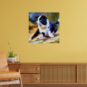 Border Collie Dog Poster