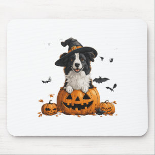 Border Collie Dog Pumpkin Halloween Thanksgiving M Mouse Mat