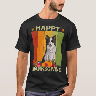 Border Collie Dog Retro Graphic Family Matching Th T-Shirt
