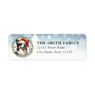 Border Collie Dog Return Address Labels