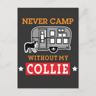 Border Collie Dog Shirt Funny RV Camping Travel Postcard