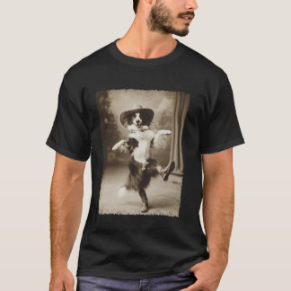 Border Collie Dog Silly Cowboy T-Shirt