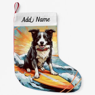 Border Collie Dog Small Christmas Stocking