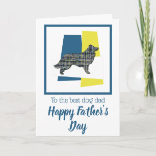 Border Collie Dog TriColour Father’s Day Card