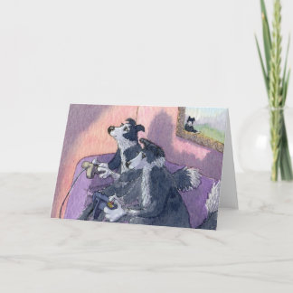 Border Collie Dog  Videogamers, Concentration CARD