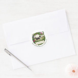 Border Collie Dog Walker Custom Sticker Labels