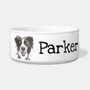 Border Collie dog watercolor, Cute Pet Sheepdog