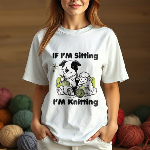 border collie dog with sheep knitting yarn lover Tri-Blend shirt
