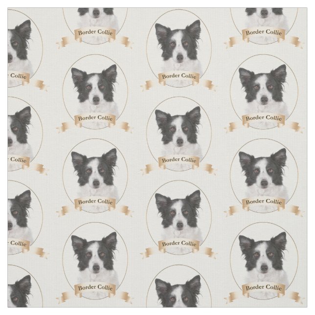 Border Collie Fabric (Swatch)